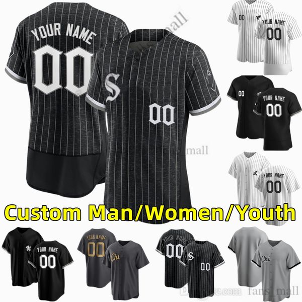 7 Tim Anderson S-6XL Jersey de béisbol personalizado Eloy Jimenez Lance AJ Pollock Lynn Luis Robert Yoan Moncada Jose Abreu Andrew Vaughn Yasmani Grandal Kimbrel Jerseys