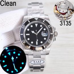 7 soorten Schone luxe herenhorloges V11 116610L zilveren kast Zwarte keramische bezel SUB Eta31353235 Mechanisch horloge 904L roestvrij ste254S