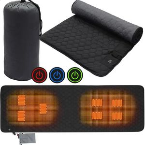 7 zones USB Chauffage de couchage Mat d'orage d'hiver OUTOOR SECHDER PAD ISOLAGE CAMPING CHAUFED MATTENTS ÉPÉPLISSION 40 à 65 MATE DE YOGA 240418