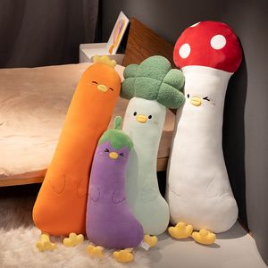 70/100/120 cm de largo gigante de peluche suave verduras de verduras de champiñones buceo de brócoli cosplay juguetes de pollo decoración de sofá