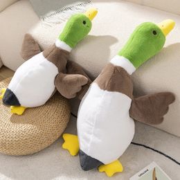 70-110 cm Kawaii zachte grote eend knuffel schattige grote gans slaapkussen knuffeldier geweldig bankkussen kinderen cadeau kamer decor 240124