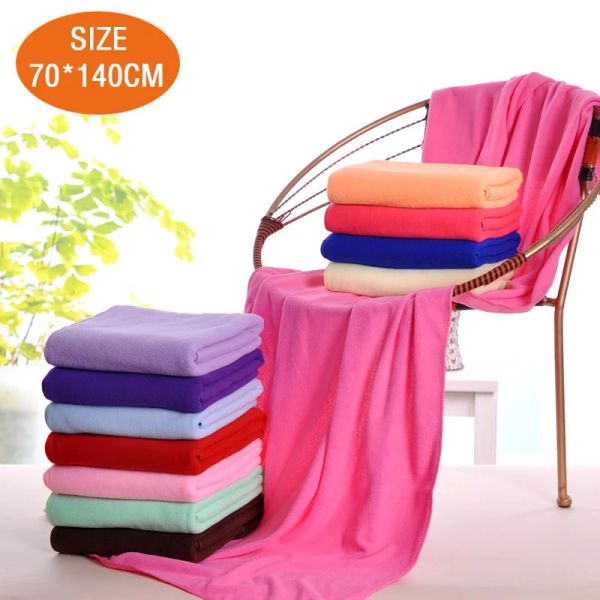 70*140cm Toallas de baño de toallas playa Baño Sauna Hotel Home Microfibra Mesa de cama de secado rápido Textil de alta calidad
