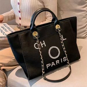 70% de réduction sur les sacs à main en toile pour femmes Sac de plage fourre-tout Sacs à main classiques Grands sacs à dos Capacité Petits paquets de chaîne Grand bandoulière TGF1 en solde