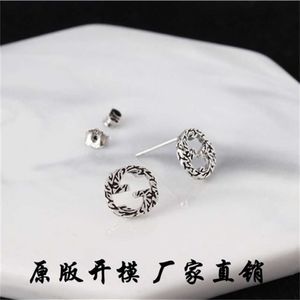 70% de réduction sur les bijoux de créateur bracelet collier bague boucles d'oreilles imbriquées hip hop personnalisé pour les amoureux masculins féminins paire de petites boucles d'oreilles