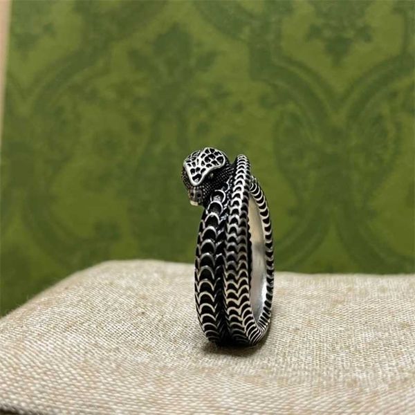 70% de réduction sur les bijoux de créateur bracelet collier bague esprit serpent en forme pour les amoureux masculins féminins même paire de bagues animales