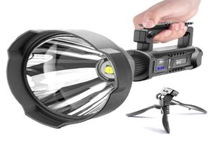 70 lampe de poche LED puissante projecteurs portables Super lumineux projecteur étanche torche USB 8000 Lumen goutte 22022250401292497863