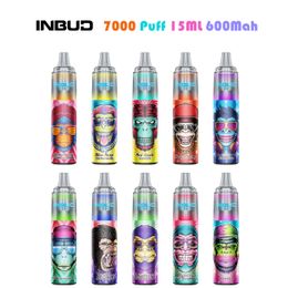 7000 bouffées 7k Puff 7000 tornado 7000 2% 5% E-cigarettes jetables 15 ml 600 mah Batterie vape Fraise Pastèque vaper vapes vape jetable