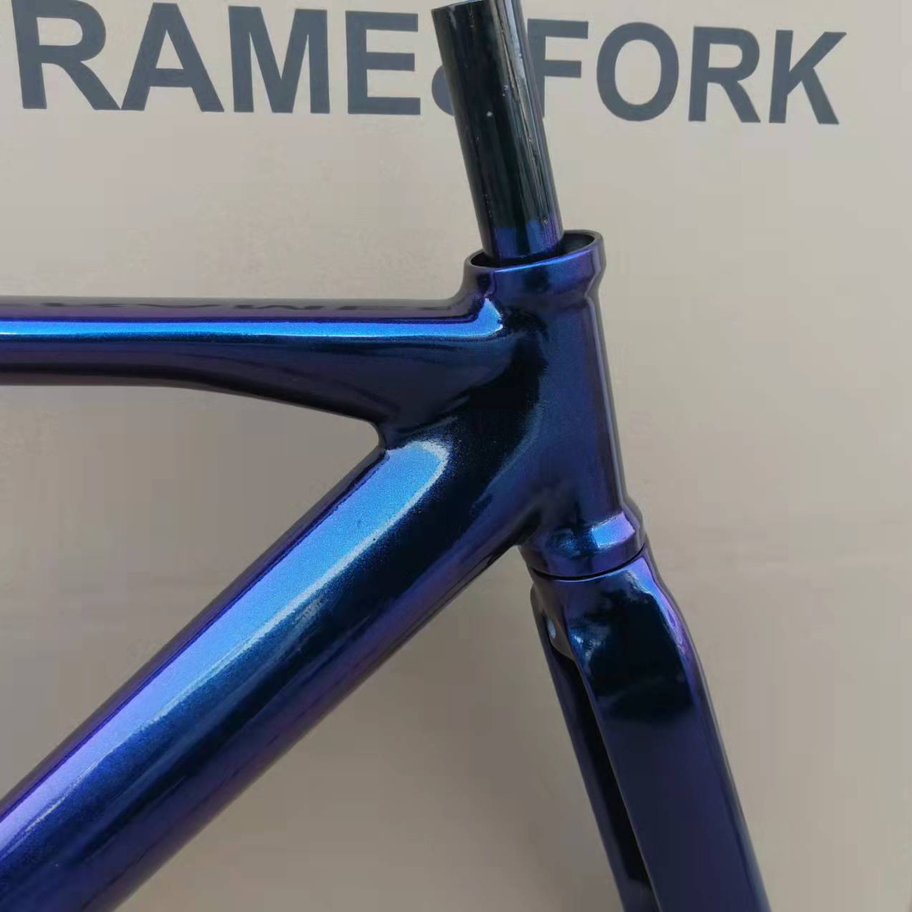 700C Fixed Gear Cykelram Aluminiumlegering Låg vindmotstånd Frameset Racing Track Bike Parts With Front Fork
