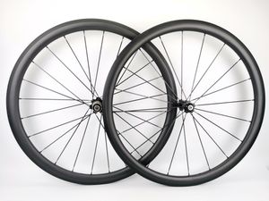 Paire de roues en carbone pour vélo de route 700C, profondeur 38 mm, largeur 25 mm, roues en carbone à pneu avec moyeux novatec 271/372, finition mate UD