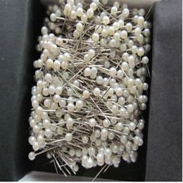 700pcs 1 1 2 Blanc Rond 3mm Perle Tête Pins Corsage ou Crafts268l