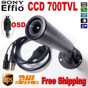 700TVL OSD mini caméra bullet Sony Effio Grand Angle ccd mini caméra de vidéosurveillance Caméra de sécurité 960H 4140 + 672 \ 673 DHL Livraison gratuite