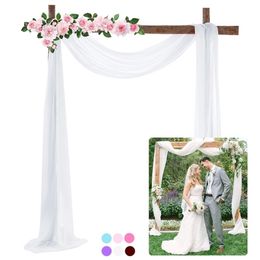 70 cm 550 cm multifunctionele chiffon streamers bruiloft decoratie boog sneeuw gaas achtergrond stoffen gordijn vakantie feest sluier 220429