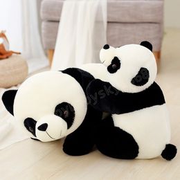 70 cm mignon bébé grand panda géant ours en peluche peluche poupée animaux jouet oreiller dessin animé Kawaii peluches poupées filles amoureux cadeaux