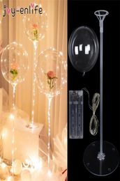 70 cm LED LED BALLOON Stick Stand Birthday Balloons Clear Balloons Globos Stand Stand Baby Shower Mariage Party décorations Ballon Y062222065835