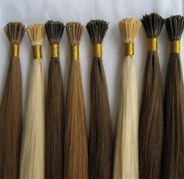 70gpk Stick I Tip Extensions de cheveux humains Itip Extensions de cheveux I Tip Extension de cheveux raides soyeux Sremy 7355037