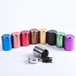 70 ml vaste kleur luchtdichte geurbestendige container aluminium stash metaal afgedichte blik kan jar opbergdozen IAFJO