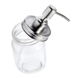 70mm Mason JAR roestvrij stalen zeep en lotion vervanging pomp lotion dispenser deksels voor badkamer keukenlotion dispenser polish