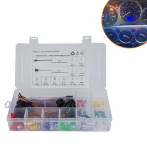 70pcs T5 / T10 DI LED PANNEAU DE COMMANDE DE COMMANDE DE COMMANDE DE CLUSTRAGE DU TROUBLE D'APPOISSAGE POUR TURN SIGNAL SAUVEDURE AVEC BASE