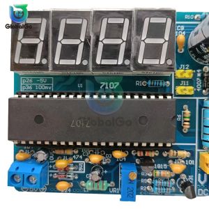 7107 DC5V Digital AC / DC Voltmeter Kit DIY Electronic Kit Module 35mA Red Display Soldering Training Suite