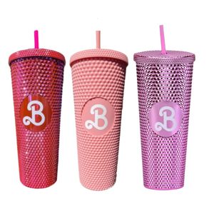 710 ml 24 oz plastic stro kopje grote capaciteit drank sap cups bpa gratis water met keuken barweergares drinkware 240425