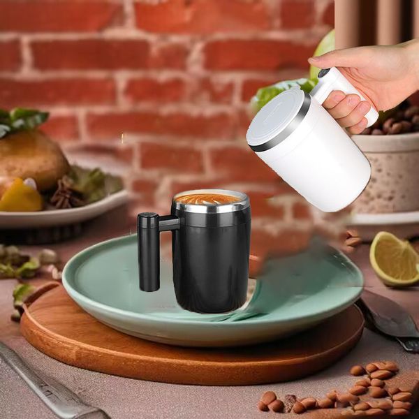 Taza, taza de café, vaso de porcelana, taza mezcladora de acero inoxidable, taza de café portátil para el hogar