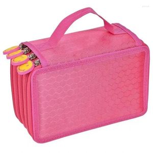 72/52/32 Holes Pencil Case Portable Large Capacity Pen Bag Colored Holder With Zipper Pocket School Supplies Stationary