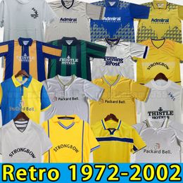 72 77 78 Retro LEEDS HASSELBAINK voetbalshirts 89 90 91 92 93 96 97 98 99 00 01 United SMITH KEWELL HOPKIN thuis weg Man Klassiek vintage oud voetbalshirt