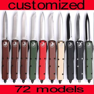 72 modelos CNC mini Fat baby VG10 blade 60-62HR Benchmade BM3300 UTX85 UT121 trumpt 3 T6 mango de aluminio camping automático kn264S