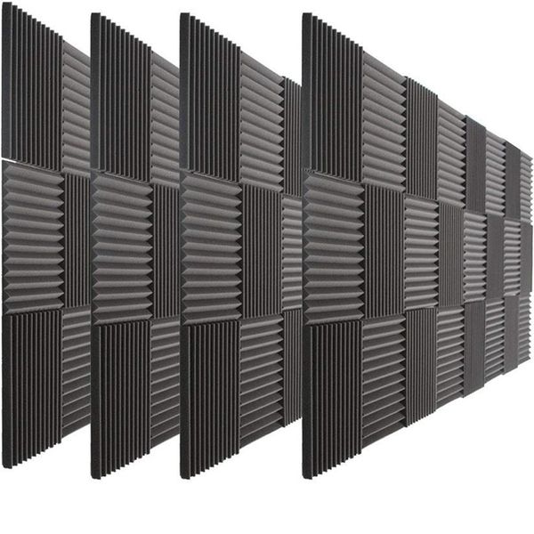 72 Pack Acoustique Mousse Wedge Insonorisé Home Cinéma Studio D'enregistrement Traitement Acoustique Éponges D'absorption Sonore Panneaux Muraux 1257v