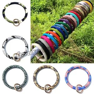 72 llaveros de cuero PU para fiesta, llaveros, pulsera, llaveros, accesorios para bolso colgante con estampado de leopardo, cactus y arco iris