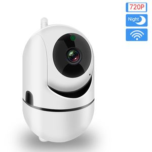 720P Cámara IP de seguimiento automático WiFi Monitor de bebé Seguridad en el hogar IR Visión nocturna Vigilancia inalámbrica CCTV