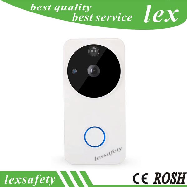 720P Wireless WiFi Video Doorbell Camera, Two Way Audio IP Ring Door bell App Control iOS Android Battery Powered, WI-FI Doorbell