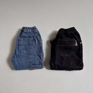 7290 Baby Multi-Pocket 2023 Automne Hiver New Boy's Joker Casual Straight Pants 0-3y Girl's Jeans
