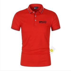 Polo homme basique t-shirt homme poitrine broderie lettres de marque KEN et ZO logo polos t-shirts d'été France marque de luxe t-shirt homme hauts taille S--4XL