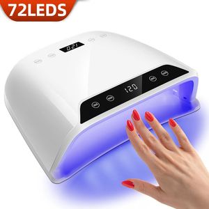 72leds Séchante à ongles puissante avec grand écran tactile LED UV LED pour guérir tous les gel POLOSIQUE Séchant 240415