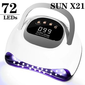 72leds UV LED -lamp voor nagels drogen manicure lamp met geheugenfunctie professionele LED -nagellamp voor Nail Art Salon Tools 240408