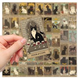 72pcs Cartoon Tarot Card Stickers Divination Aesthetic Decal Auto Skateboard Laptop Bagage Telefoon Graffiti Sticke