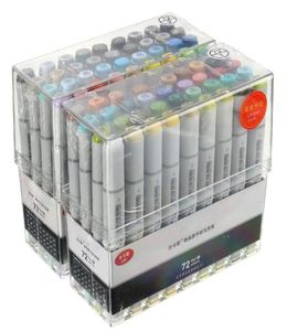 72 Stuks Kleuren Kunstenaar Copic Schets Markers Set Fijne Penpunten Twin Tip Board Pen Ontwerp Marker Pen Voor Tekening Art set4272114