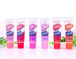 72PCS Lipgloss Peeloff duurt 24 uur Geen vlek Marine Collageen Lipstick Balsem Plant Romantische Beer 6 Kleuren Make-up Hydraterend4623610