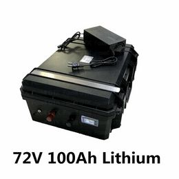 Batterie lithium-ion 72V 100Ah avec BMS pour UPS énergie solaire et éolienne Camping car Marine RV voitures de tourisme voiturettes de golf + chargeur