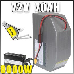 72V 150A 8000W Bomber Electric Bike Frame Polygon -batterij met 150A BMS 7A Charger