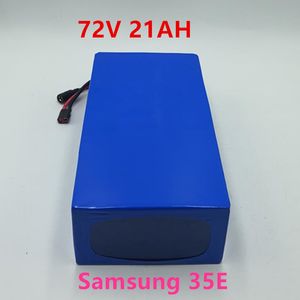 72V 18AH 21AH lithium ion ebike batterij pack met SAMSANG CEL 2000W 3000W elektrische scooter 50A BMS 84V 5A-oplader