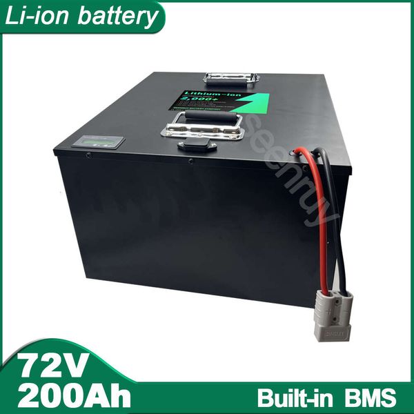 Batería de polímero de litio de iones de litio de 72V y 200AH para carretilla elevadora, grúa, camión, motocicleta, cuadriciclo, Scooter Eléctrico, bicicleta eléctrica, 7000W, 13KW