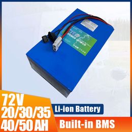 Batterie Lithium-Ion Rechargeable 72V, 20ah, 30ah, 35ah, 40ah, 50ah, pour vélo électrique, Scooter, chariot de Golf, solaire