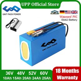 72V 25Ah 60V e-scooterbatterij 48V 52V 24Ah 36V 15Ah 20Ah batterij 3000W 2000W 1500W 1000W 500W lithium-ion e-scooterbatterij