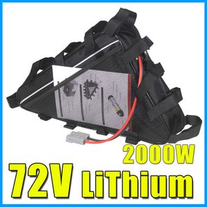 Batterie de lithium 72V 30AH MOTEUR QS 72V 2000W 3000W Electric Bicycle Triangle Sac Batter