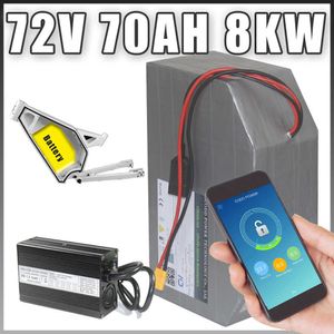 72V 40AH 60AH 70AH 8000W 150A Bomber Frame Electric Bike Polygon Battery Pack met Bluetooth BMS Charger