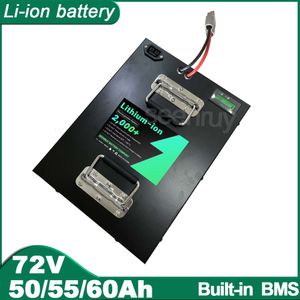 72V 50AH 55AH 60AH Li-ion Met Oplader Lithium-polymeer Batterij Perfect Voor 5000W Fiets E-bike Motor Elektrische Scooter