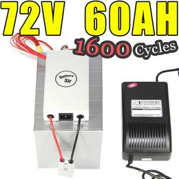 Batterie 72V 60AH LIFEPO4 pour la batterie de bicycle électrique Pack Scooter Ebike 4000W