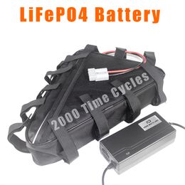 72V LIFEPO4 Driehoek Batterij 2000W Electric Bike Ebike Batterijen Lange Cycle Life